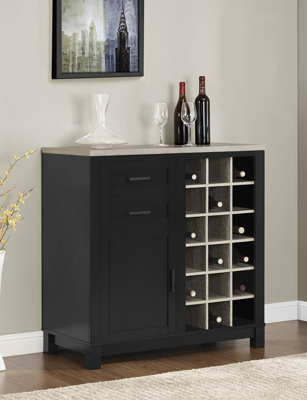 Black Bar Cabinet N945