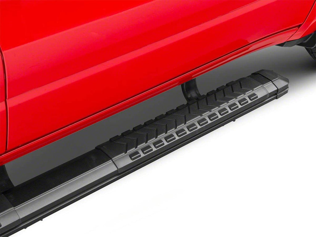 5-Inch Aluminum Side Step Bars with Black Cover Plates J348