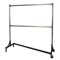 Silver Double Rail Garment Rack L27514