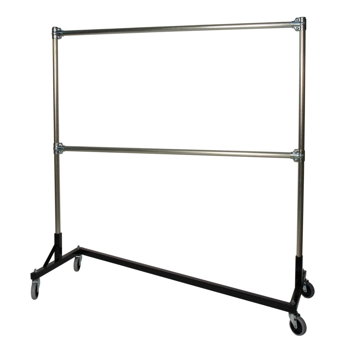 Silver Double Rail Garment Rack L27514