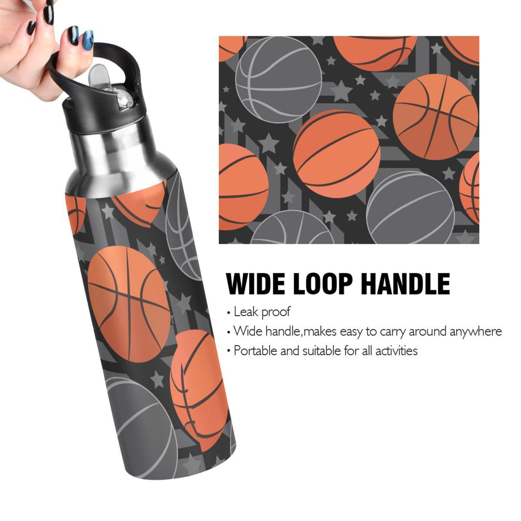 Stainless Steel Insulated Water Bottle with Straw Lid W838
