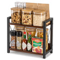 Grey 2 Tier Wooden Countertop Shelf V18067