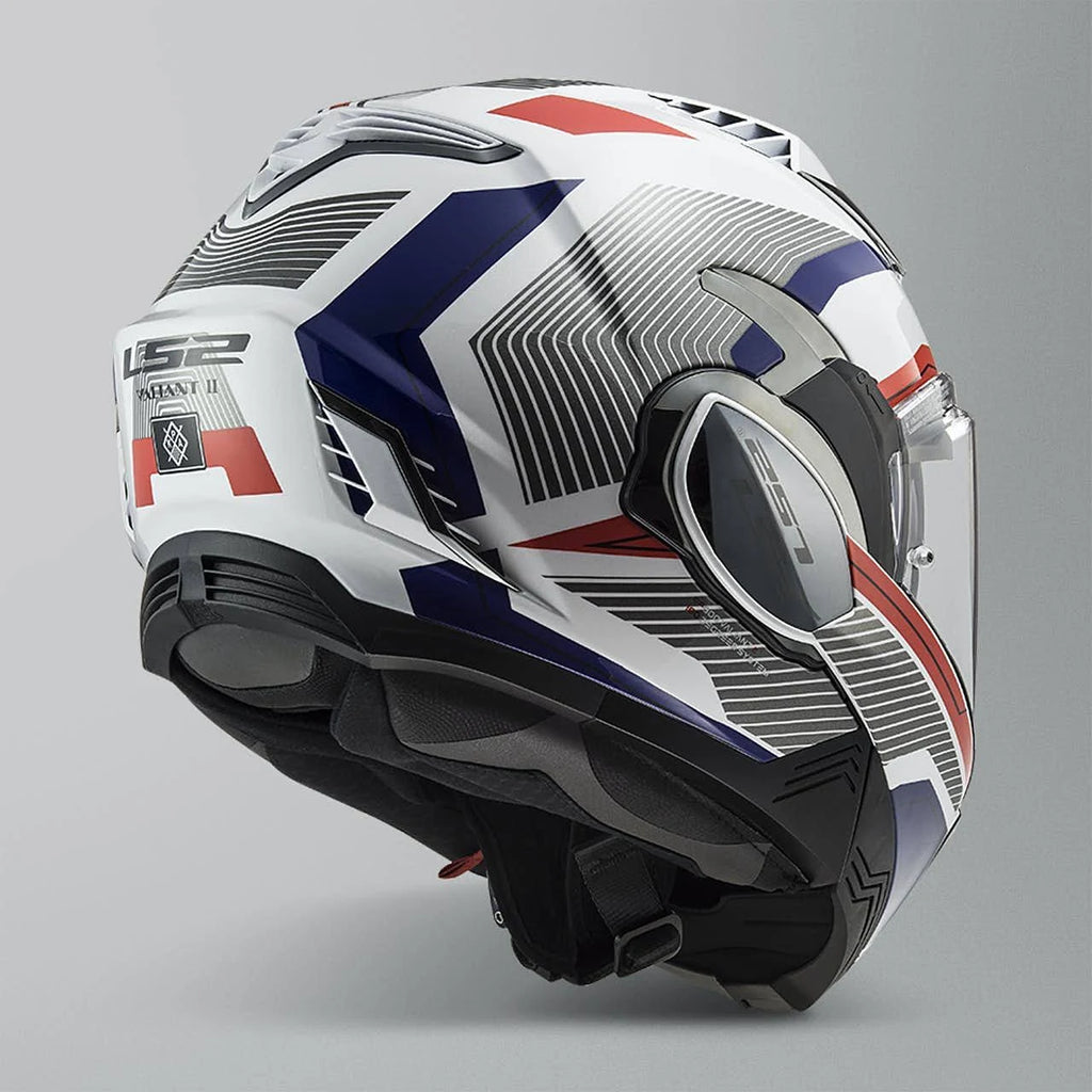 White Red Blue Revo Helmet T102