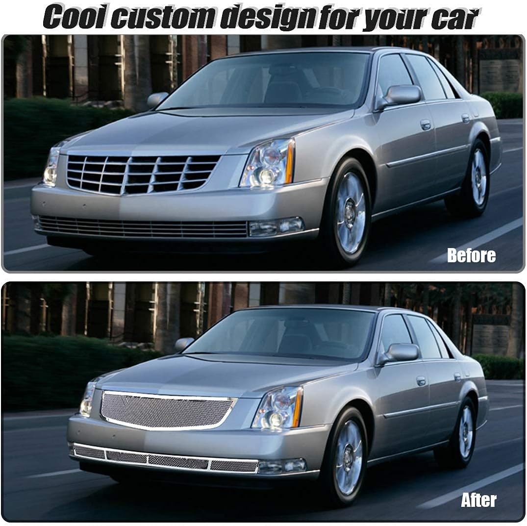 Chrome Stainless Steel Diamond Mesh Grille Insert A166408