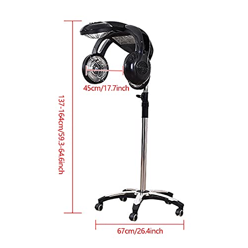 1250w Wall-Mount Hair Dryer with LCD Display J754