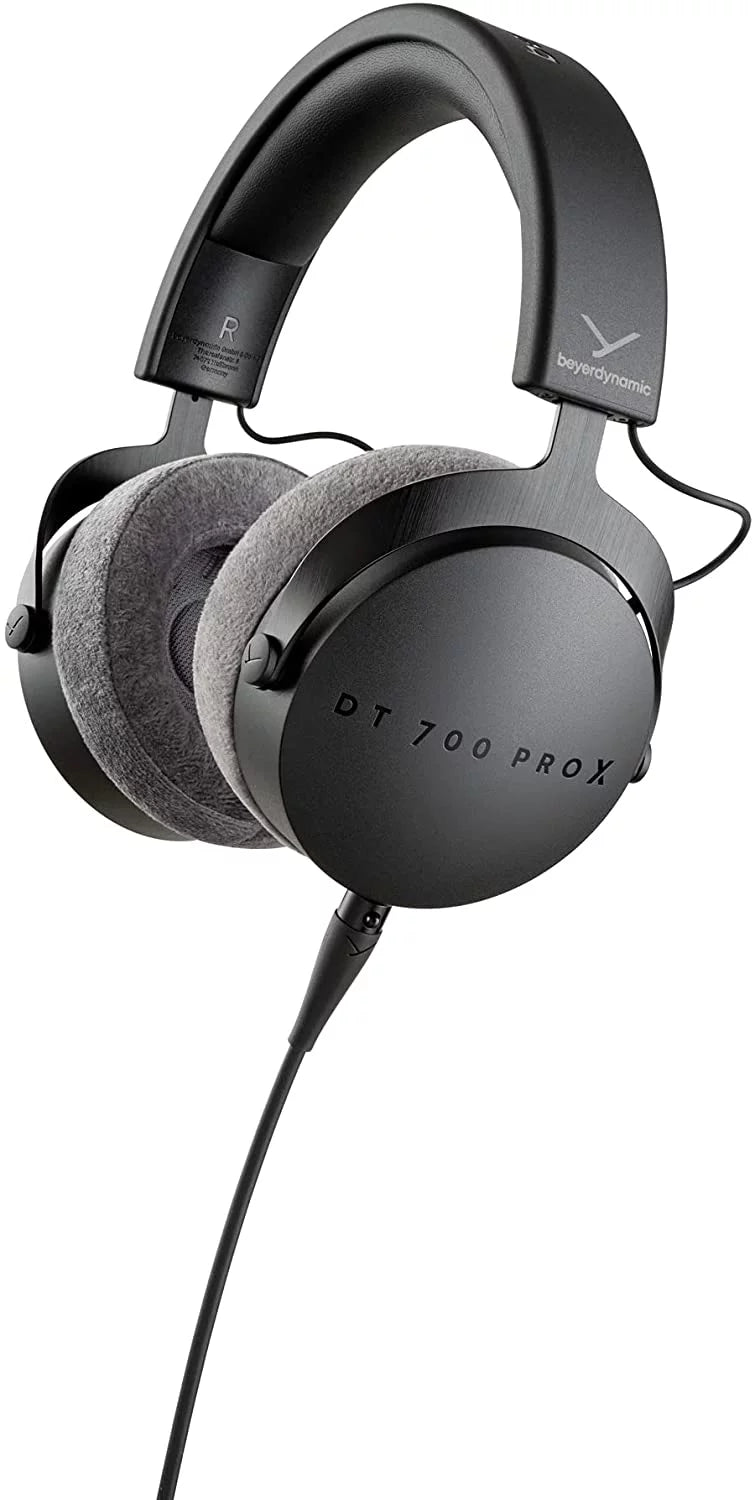 Closed-Back Studio Headphones Bundle with Detachable Cable, Headphone Splitter, Extension Cable Q416017