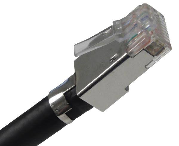 100 Pack Shielded RJ45 Connector for Cat6 N5621