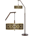 Gold Metallic Bronze Arc Floor Lamp A7217