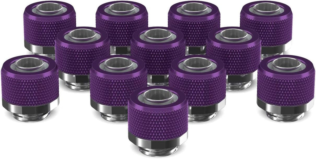 3/8in. x 1/2in. Compression Fitting 12 Pack Candy Purple E19358