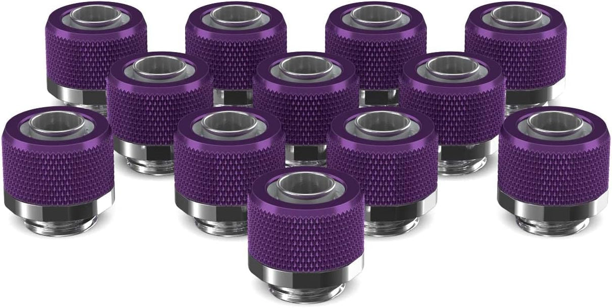 3/8in. x 1/2in. Compression Fitting 12 Pack Candy Purple E19358
