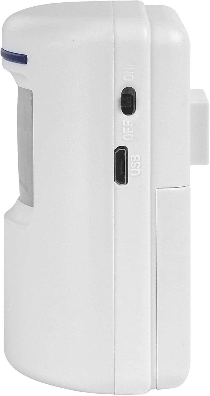 Wireless Infrared Motion Sensor Door Alarm with LED Indicators, Pack of 2 Q24311