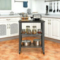 Silver Black Serving Bar Cart D6514