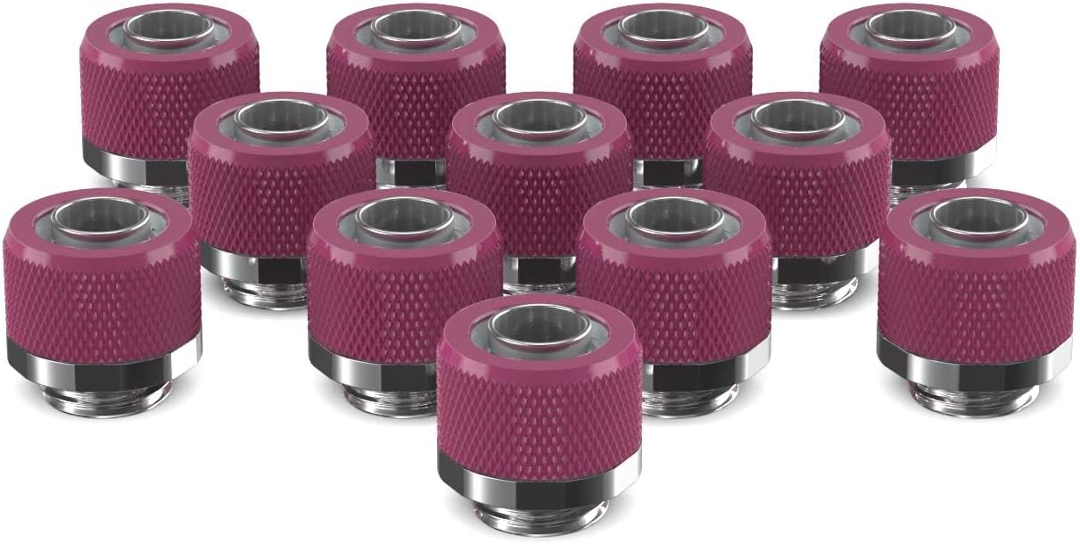 3/8in. x 1/2in. Compression Fitting 12 Pack Candy Purple E19358