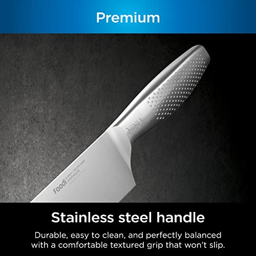 14-Piece German Stainless Steel Knife System with Built-in Sharpener, Stainless Steel/Black W720
