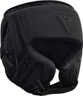 Black Maya Hide Leather Boxing Headgear I307947