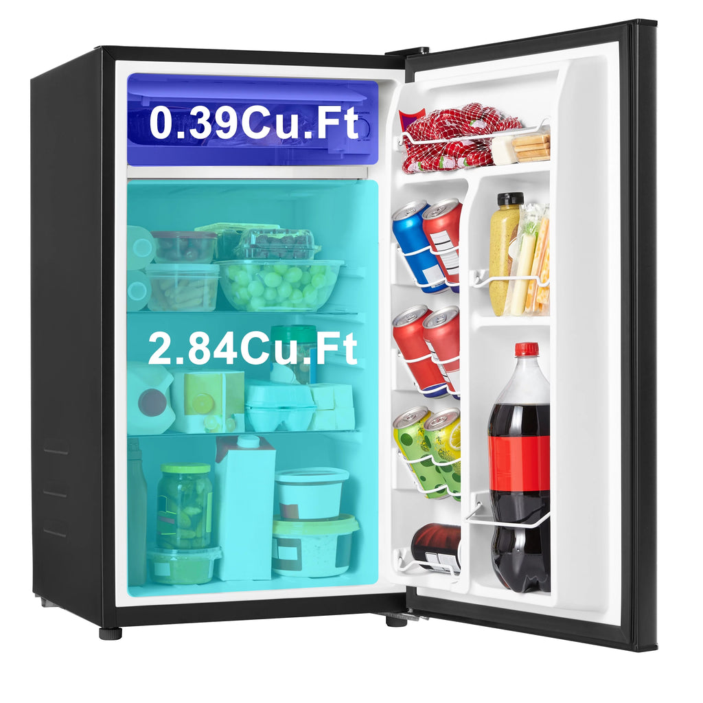 Black 3.3 Cu ft Single Door Mini Fridge K84443
