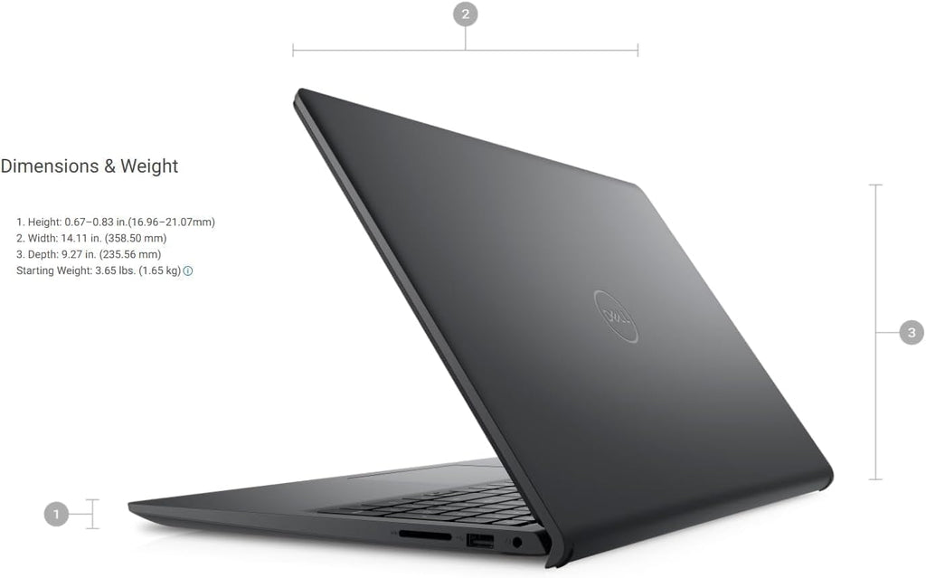 15.6" FHD LED Display Intel Core i3 Laptop with 8GB RAM 256GB PCIe SSD H534