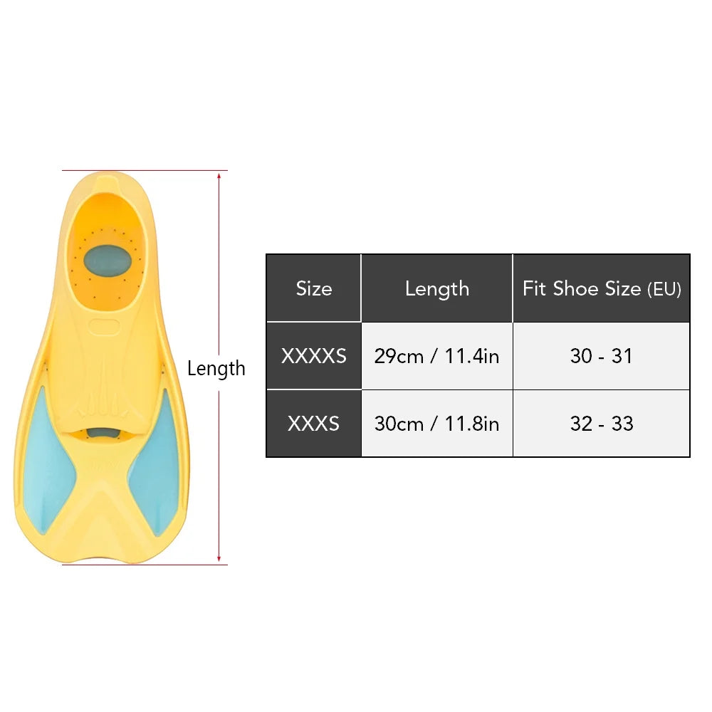 Short Swim Fins Flippers E680