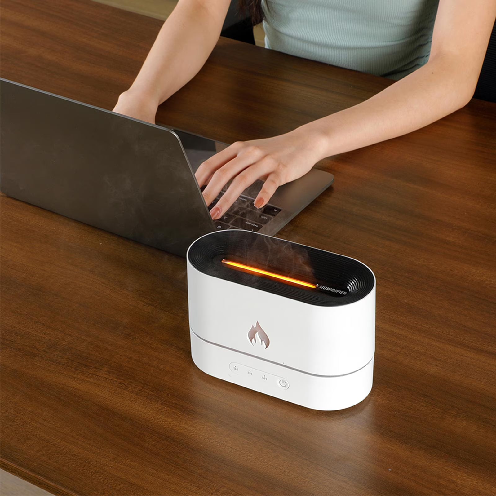 White Portable Air Humidifier Essential Oil Diffuser F88520