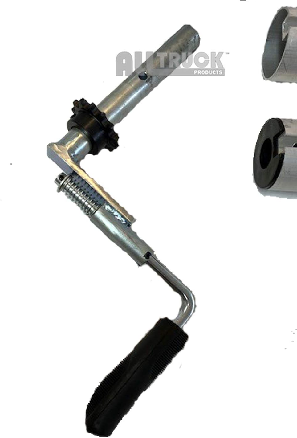 Manual Hand Crank Cab Level Truck & Trailer Tarp Roller Kit with PVC Mesh Tarp (6' x 14') M971549