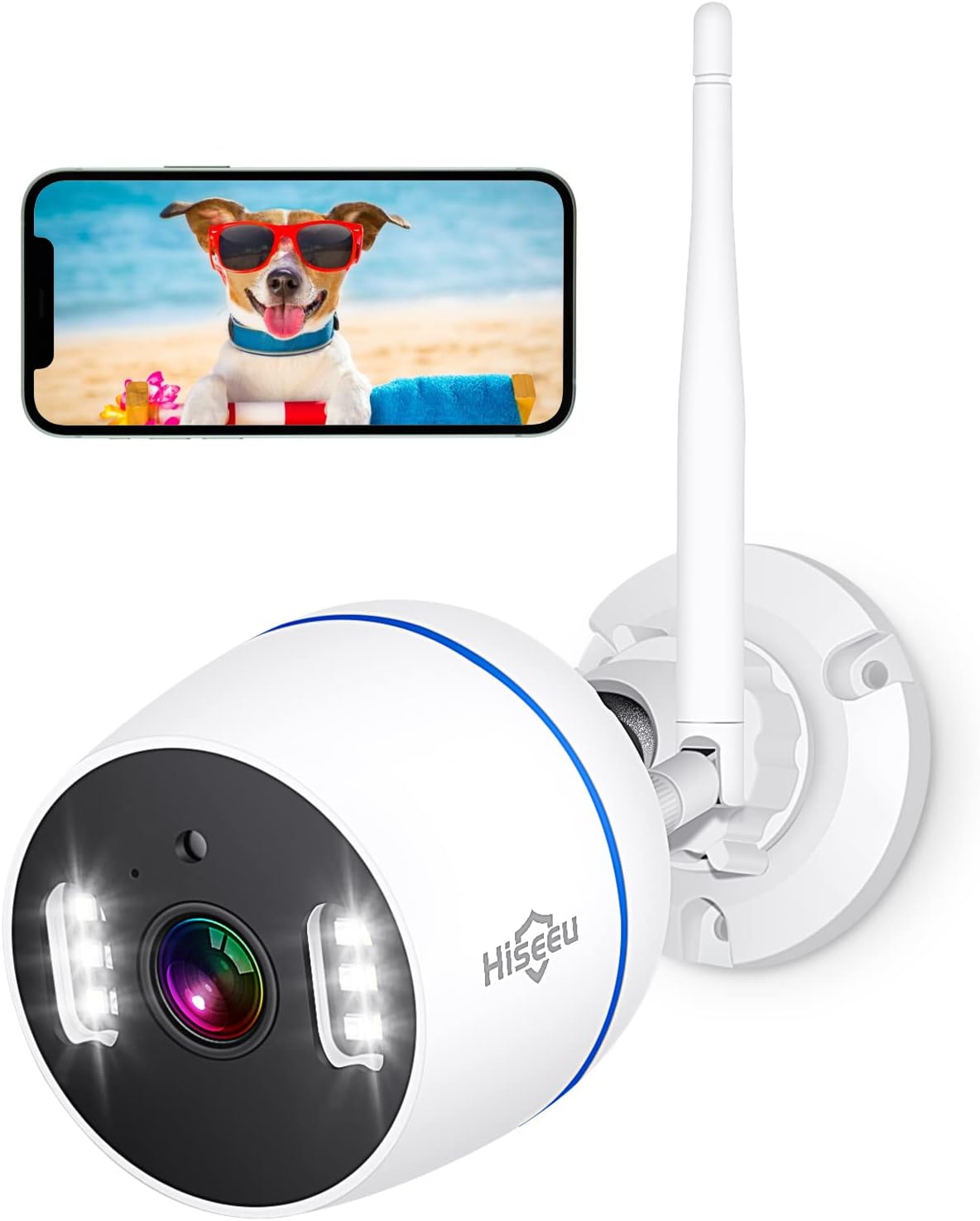 3MP Outdoor Security Camera with 2 Way Audio N82146