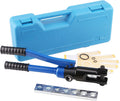Hydraulic Cable Lug Tool, 6 AWG to 4/0 AWG Battery Cable Crimping Tool Set K411205