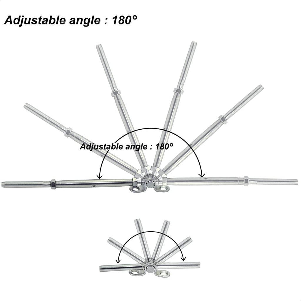 20 Pairs Stainless Steel Cable Railing Hardware Kit T197