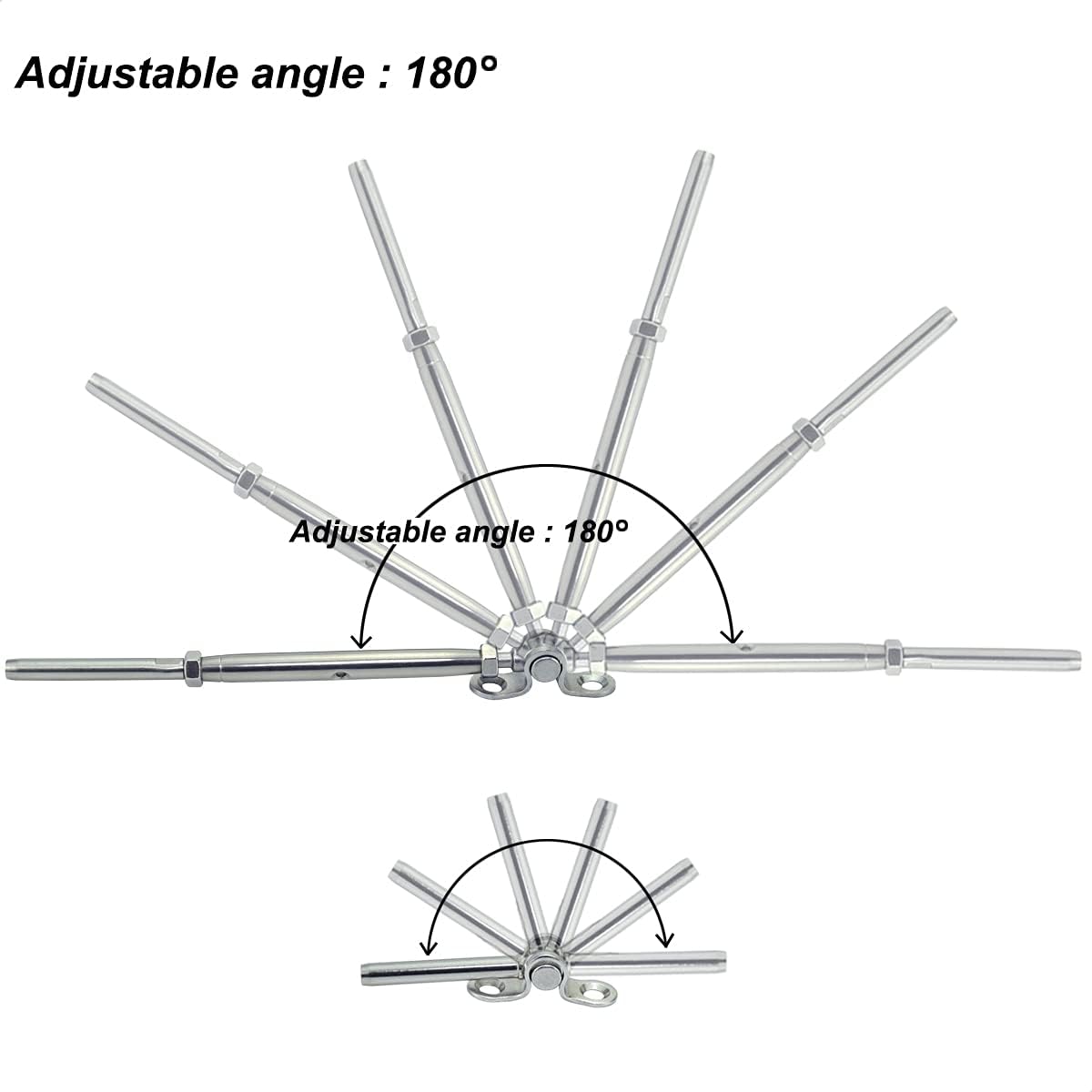 20 Pairs Stainless Steel Cable Railing Hardware Kit T197