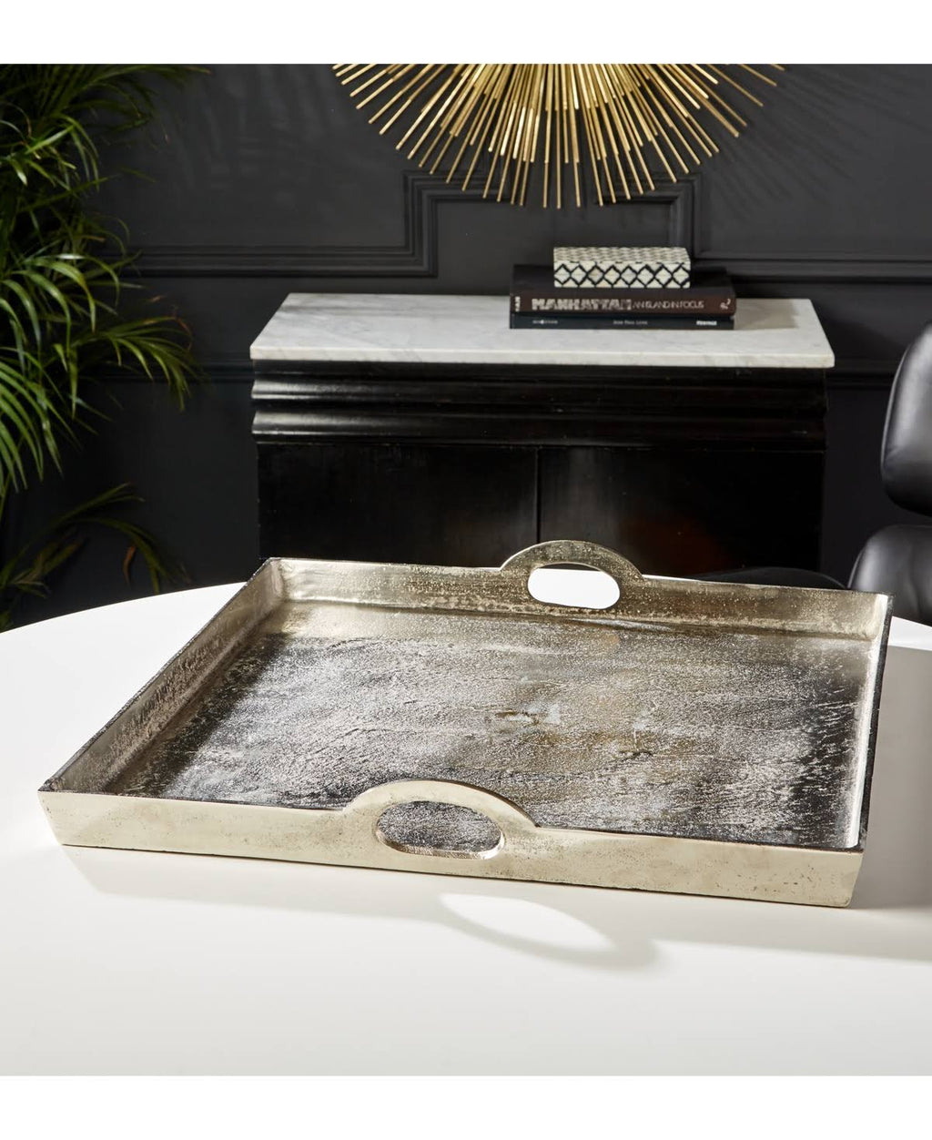 Silver Aluminum Tray U4394