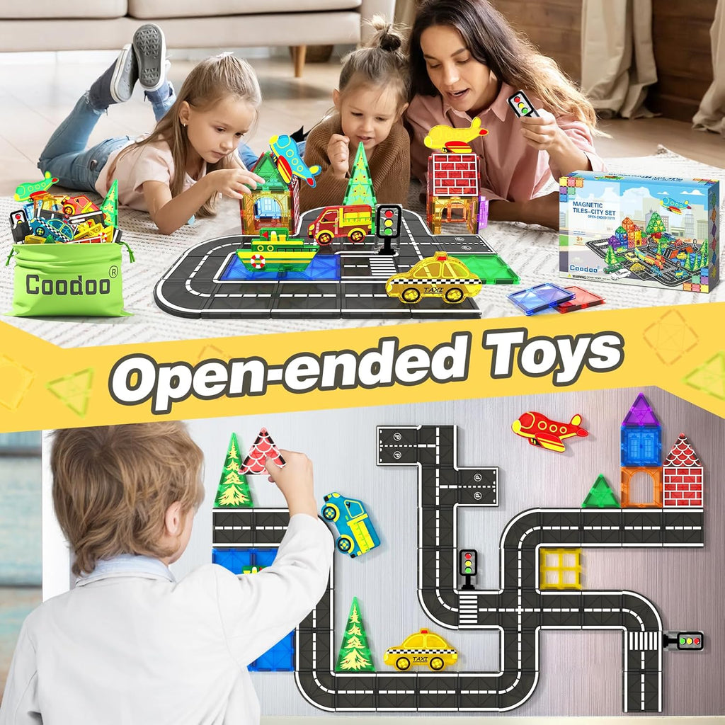 Magnetic Tiles City Road Set Magnetic Blocks Z140541