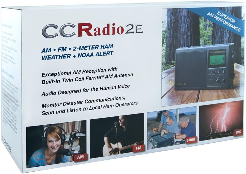 Black Portable AM FM Weather Radio Y914