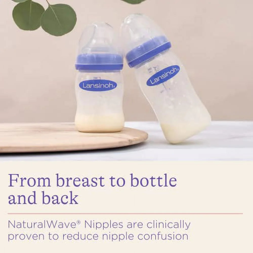 8 Ounces Baby Bottles with 3 Medium Flow Nipples R842