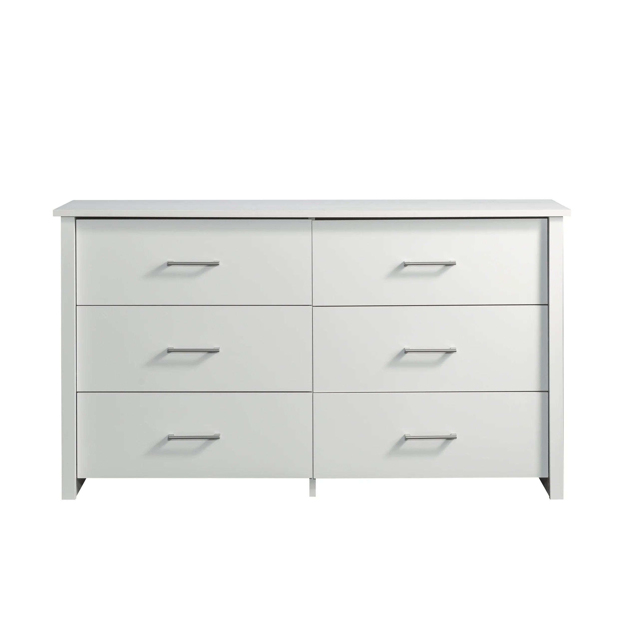 Soft White 6-Drawer Dresser Z578