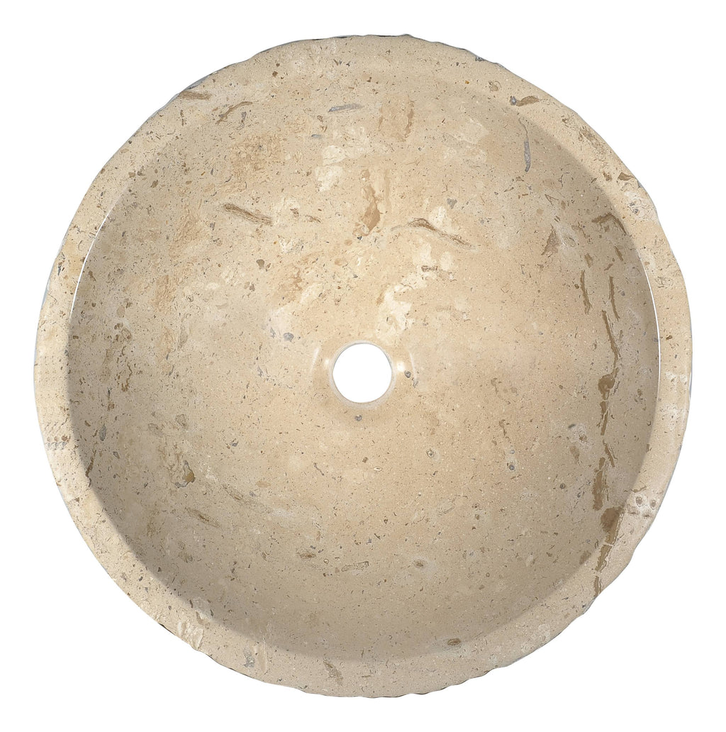 Classic Cream Marble Vessel Sink L63277