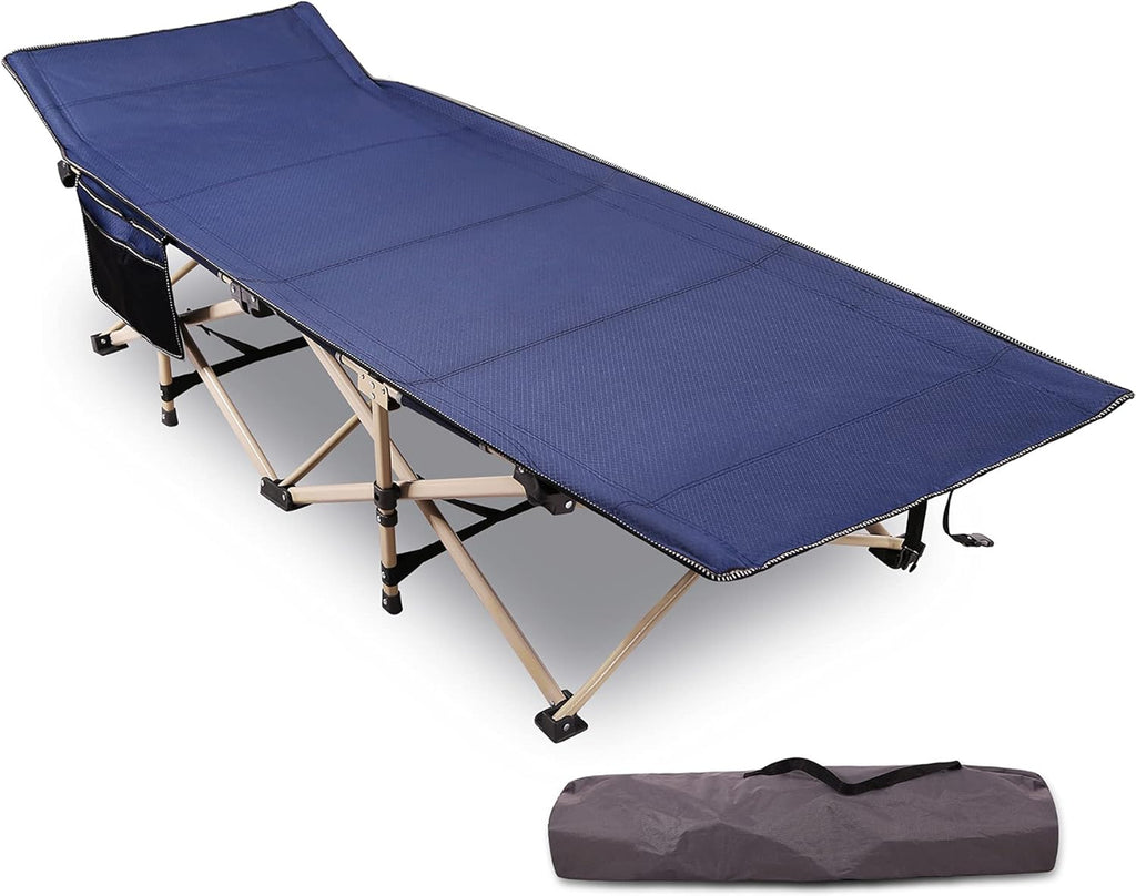 Blue Folding Camping Cot A867
