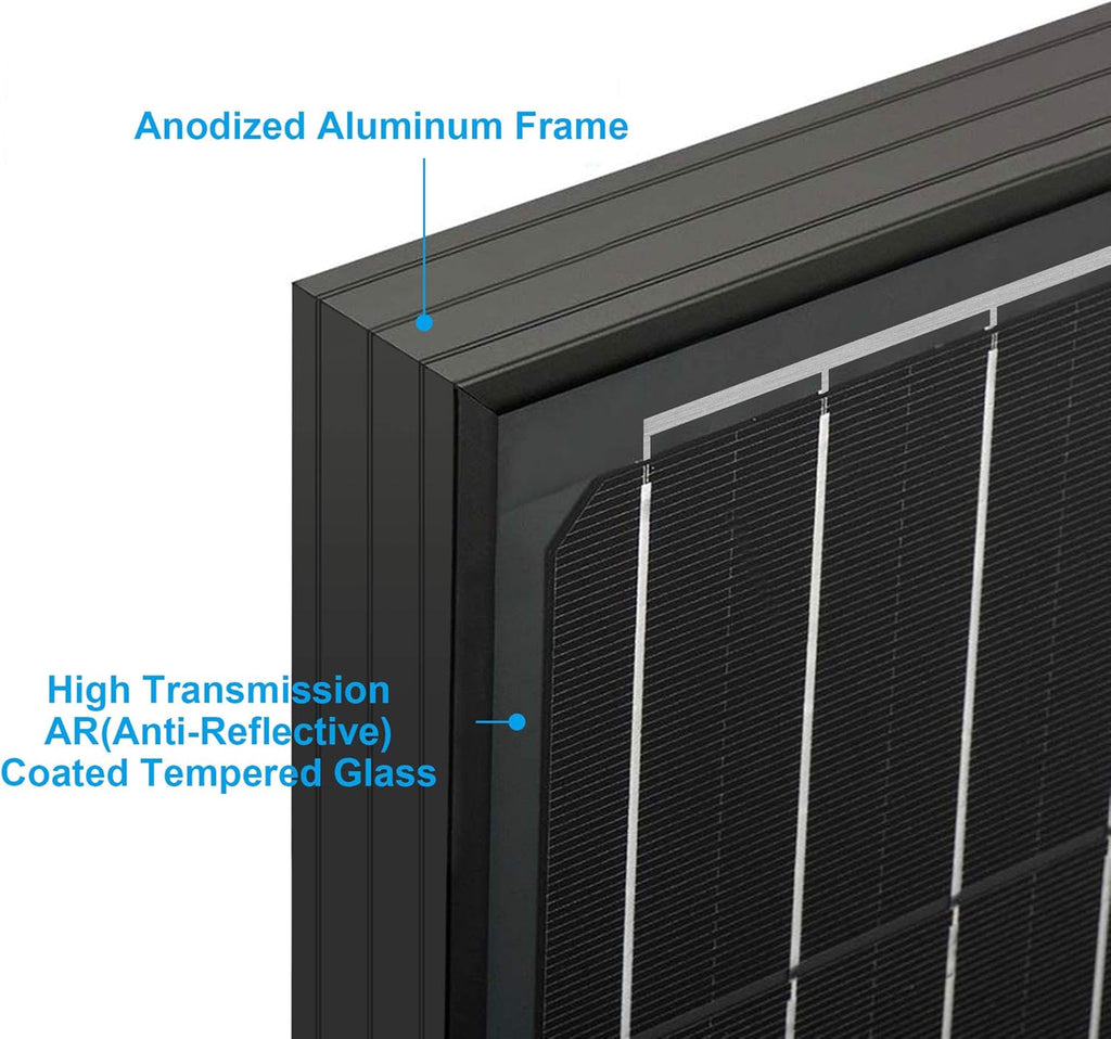 400 Watt Black Mono Solar Panel for 12/24 Volt System I805607