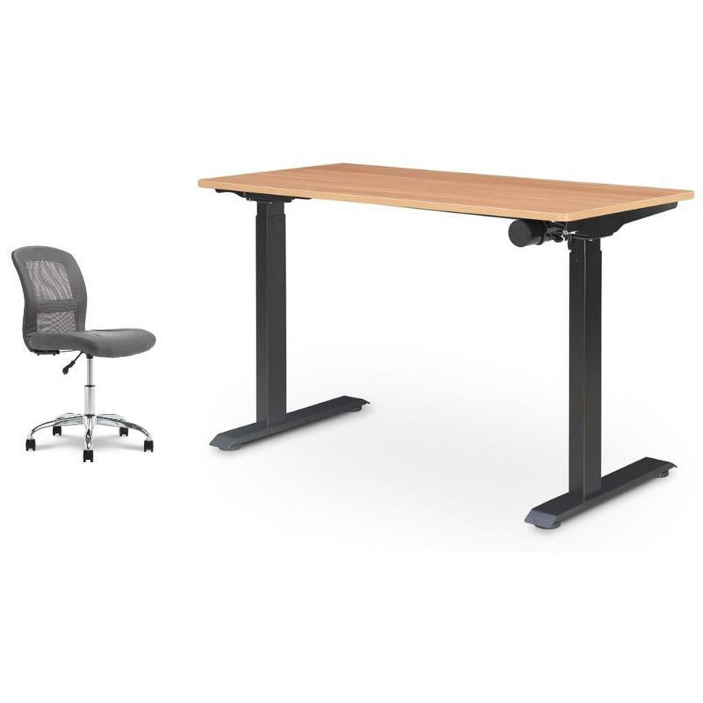 2-Piece Set with Standing Desk and Armless Task Chair I962651