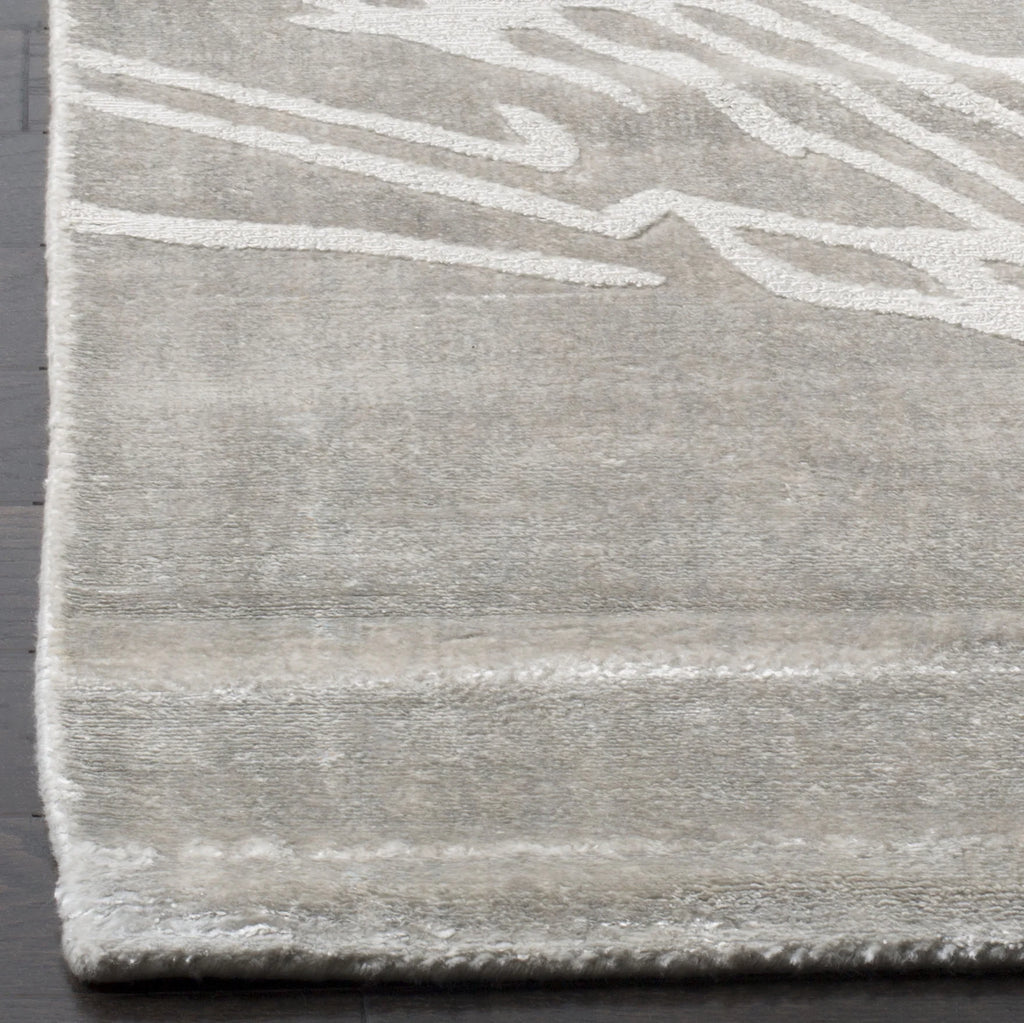 Grey Abstract Area Rug, 6' x 9' M6588