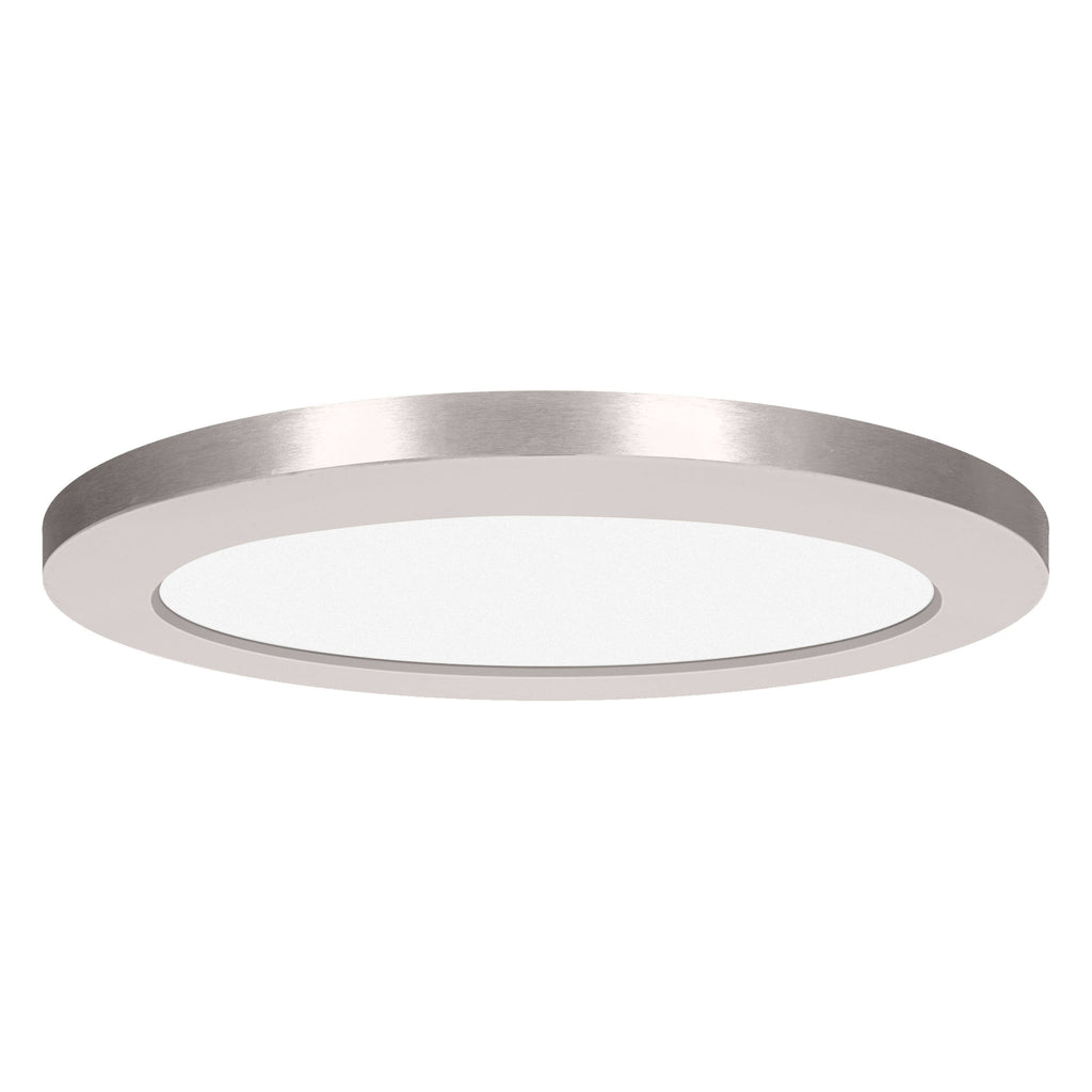 Brushed Steel LED Flush Mount Light F80185