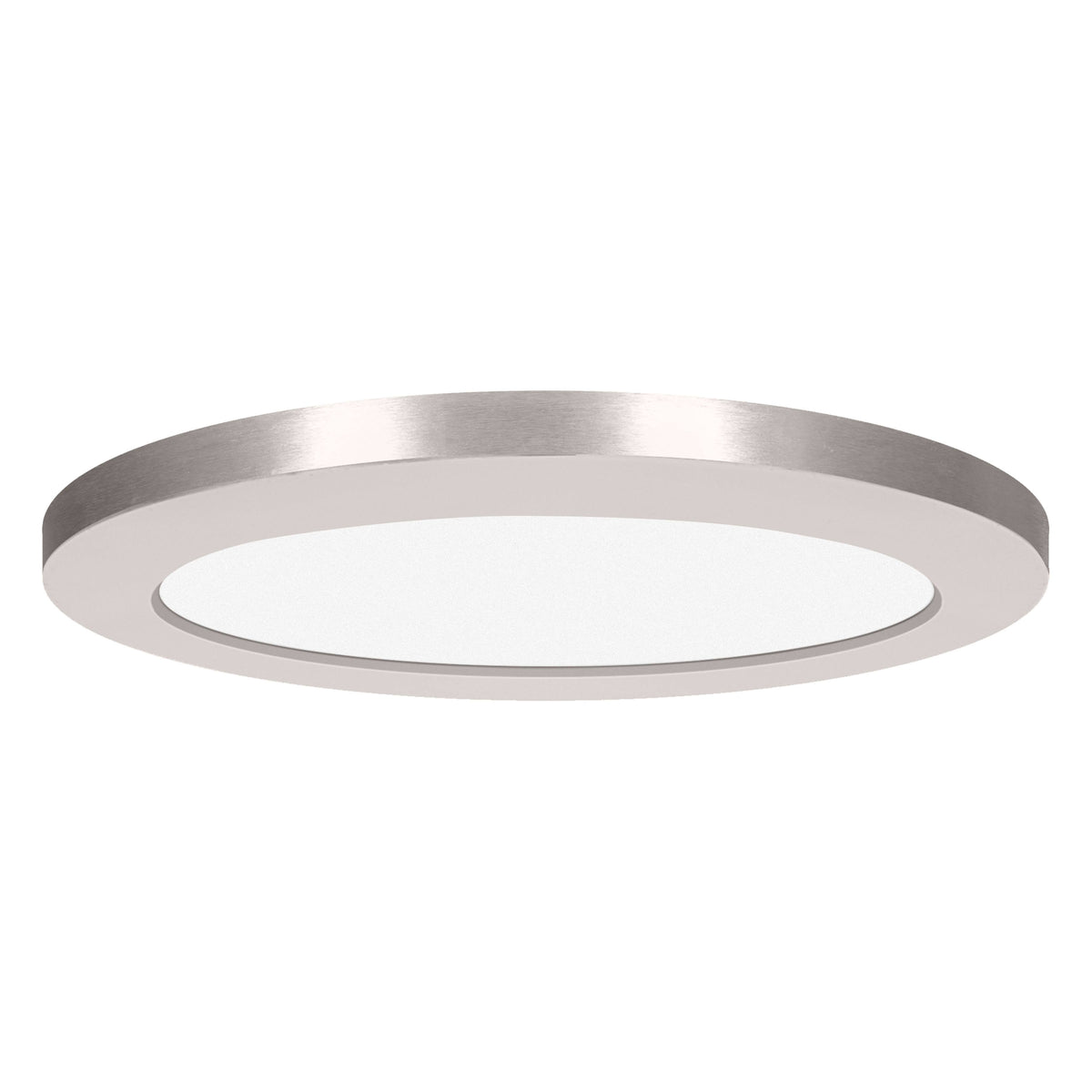Brushed Steel LED Flush Mount Light F80185