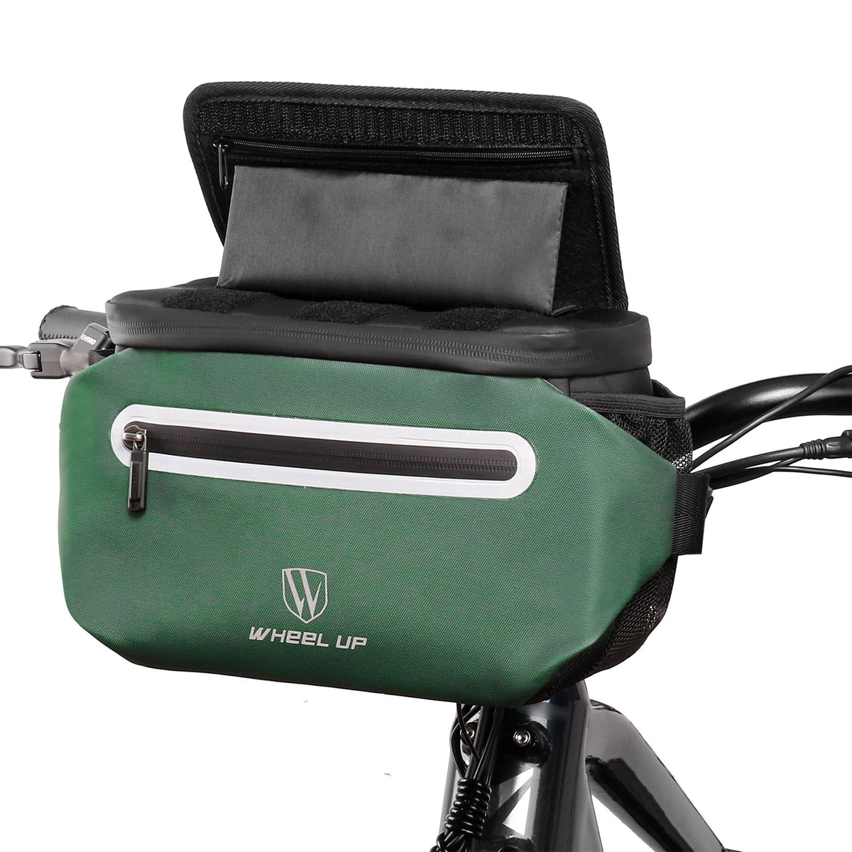 Bicycle Bag with Handlebar Storage Pouch and Phone Holder V181118