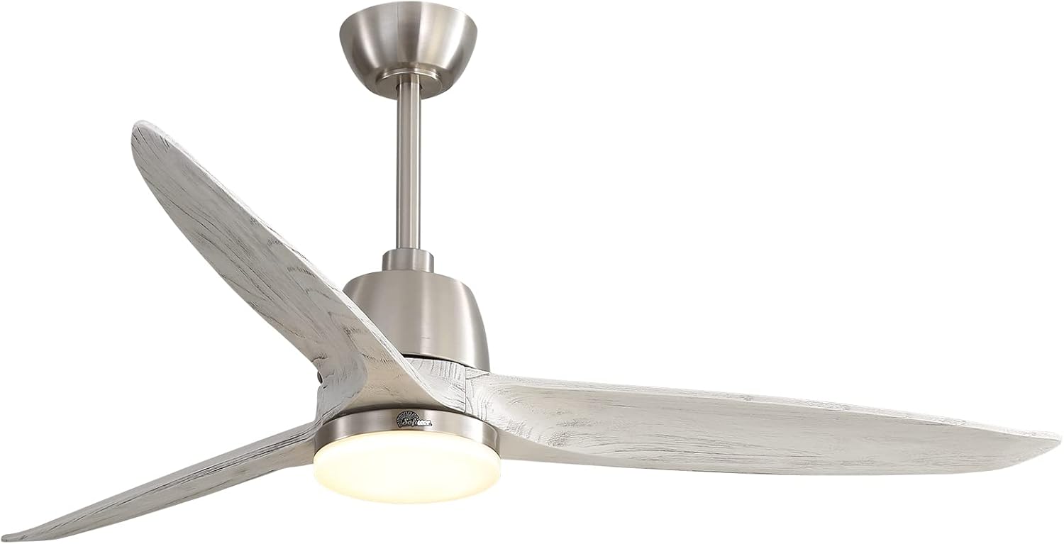 52'' Carved Wood Ceiling Fan with Remote U779