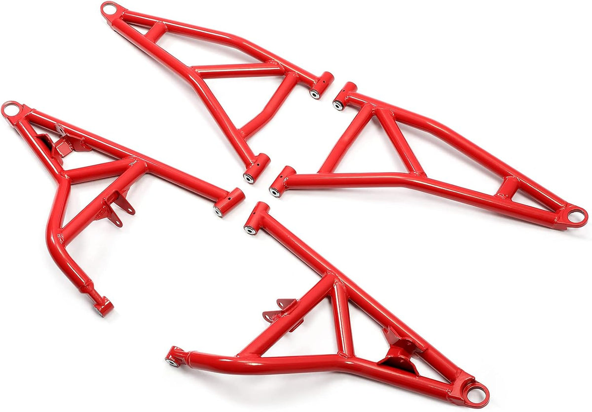 4 A Arms Front Upper & Lower A-Arms Rods High Clearance Black Z922747