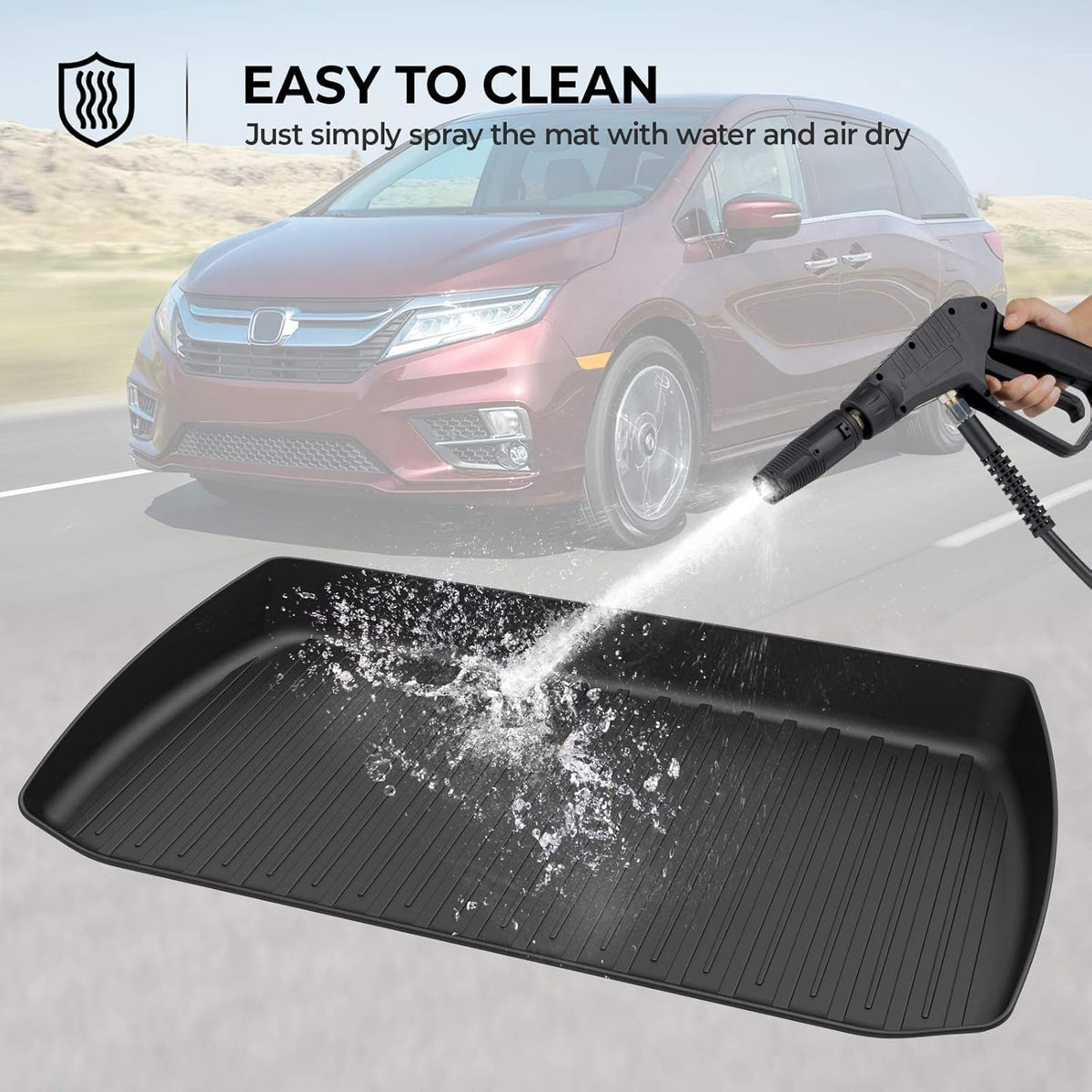 Black Heavy Duty Cargo Liner Trunk Mat U565442