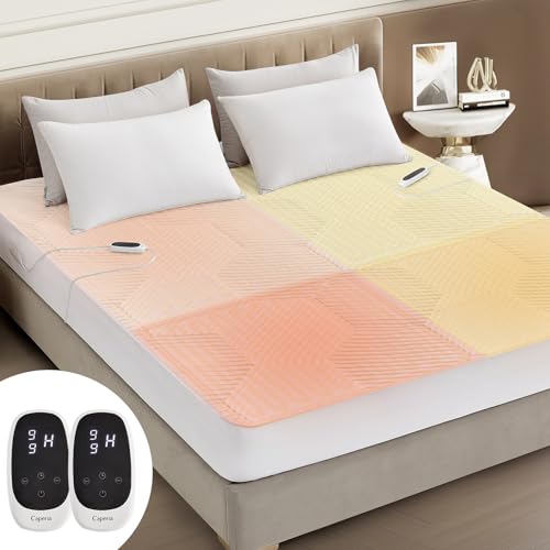 Twin XL Waterproof Heated Mattress Pad, White, 39" x 80" x 17.3" Deep Pocket X164966