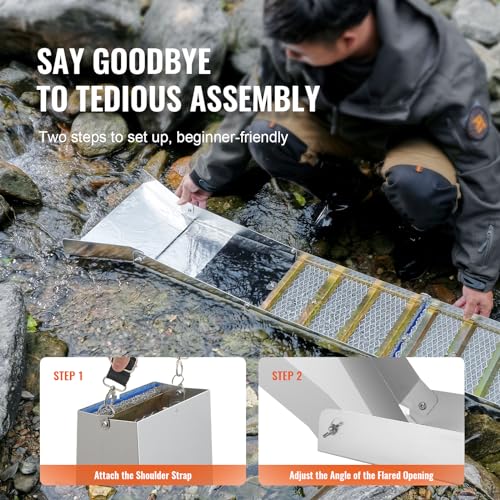 23 PCS Folding Aluminum Alloy Gold Prospecting Kit C715