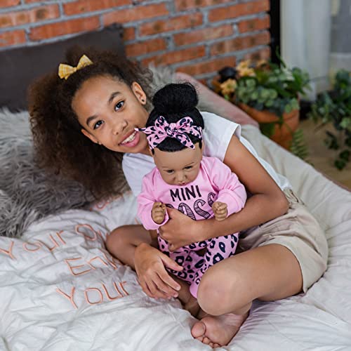 22.8 Inch Soft Body African American Reborn Baby Doll C1507