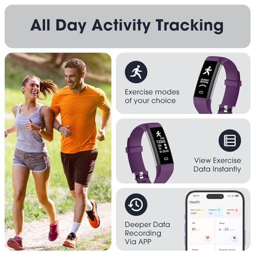 Fitness Tracker with Heart Rate Blood Oxygen Monitor T73432