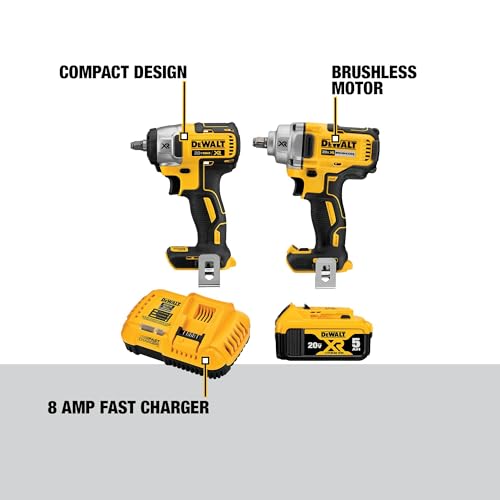20V MAX Cordless Impact Wrench Combo Kit with 5ah Battery and Charger R63856