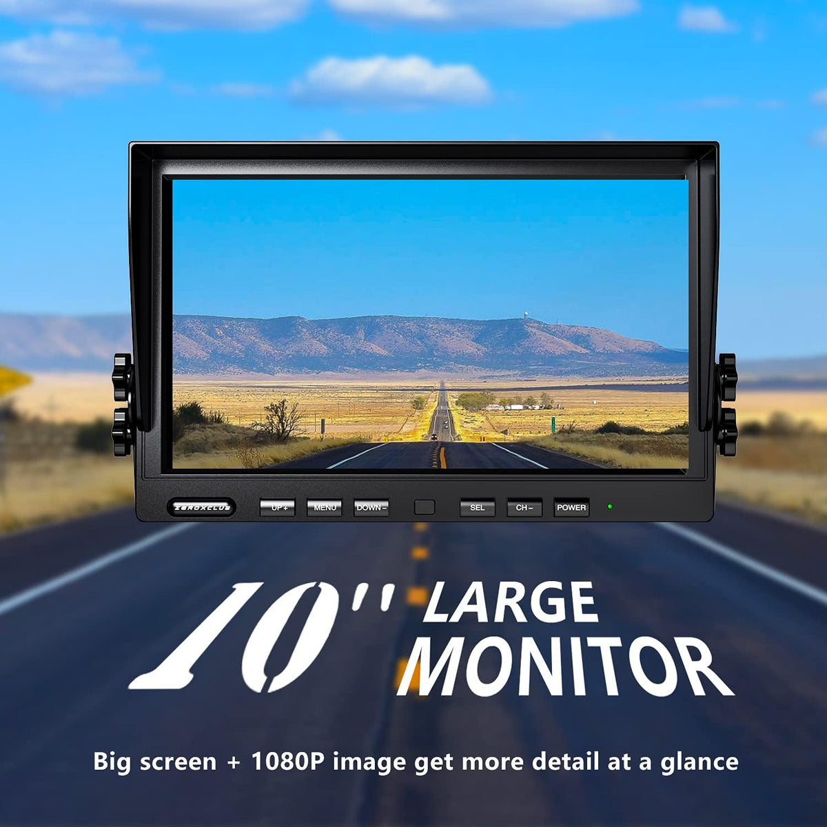 10'' 1080P Wireless Backup Camera System with 2 Rear View Cameras N981